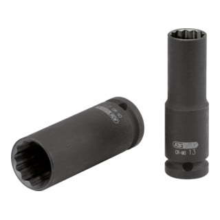 KS Tools 1/2" 12-kant-Kraft-Stecknuss, lang, 20 mm