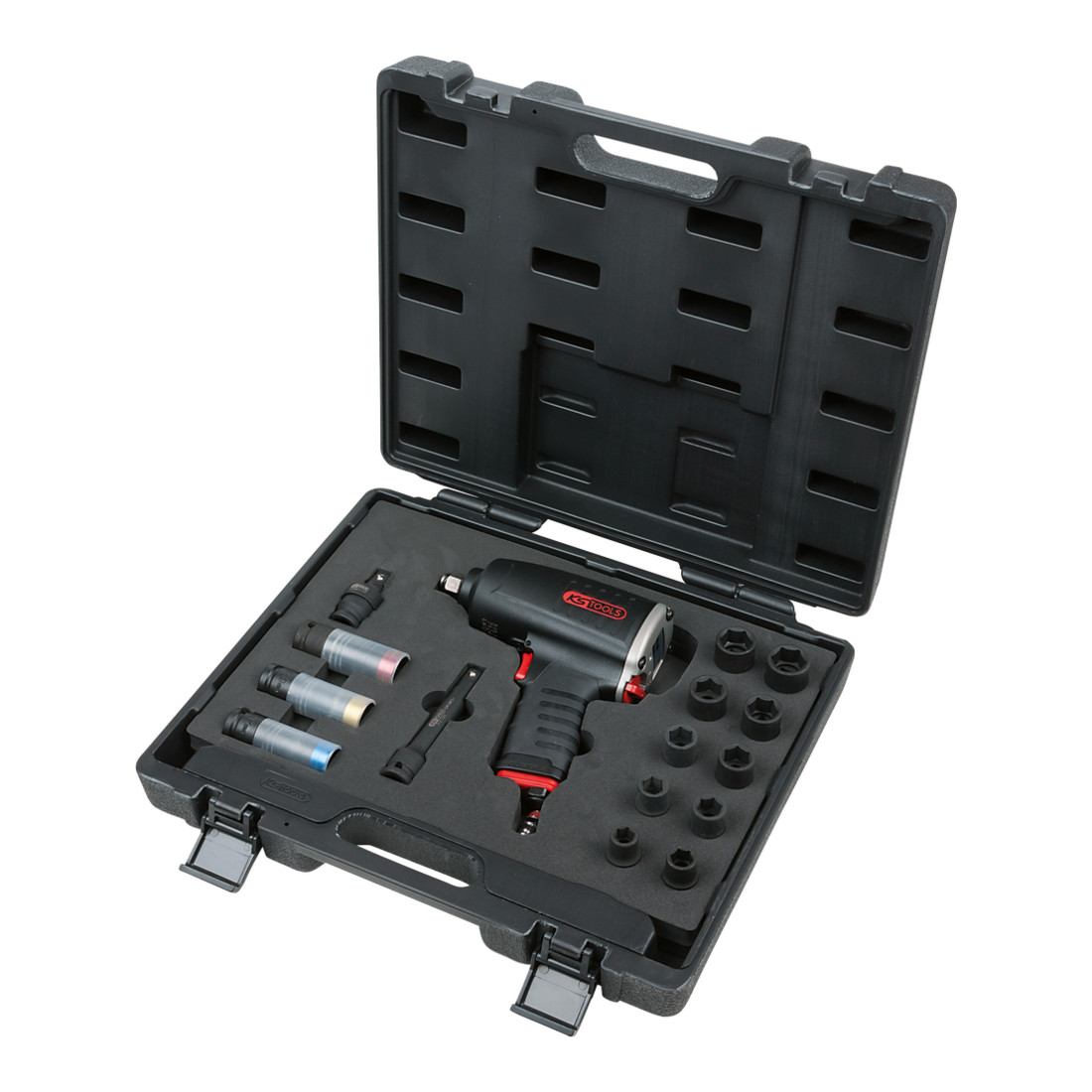 KS Tools 1/2"' Jeu de clés à chocs à air comprimé, 17 pièces, 677Nm