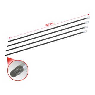KS Tools 1/2" aandrijfas dopsleutelset meertands, 4-delig