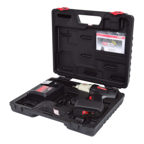 KS Tools 1/2" Akku-Schlag-Schrauber, 402Nm, 2.000 U/min 18V, mit 1 Akku und 1 Ladegerät