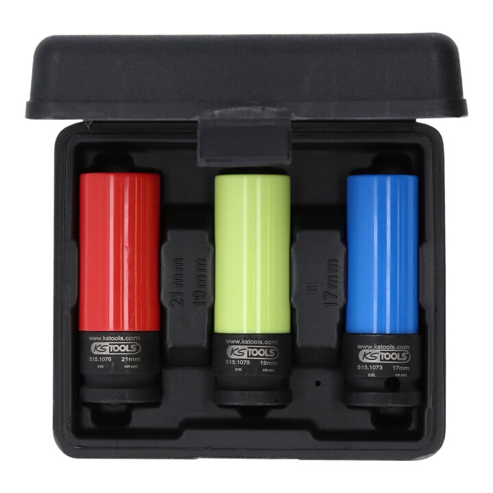 KS Tools 1/2" aluminium randdopsleutelset robuust, 3 stuks