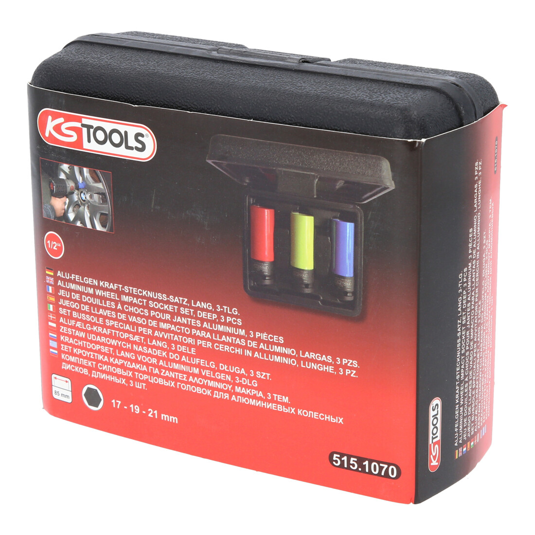 KS Tools 1/2" aluminium randdopsleutelset robuust, 3 stuks