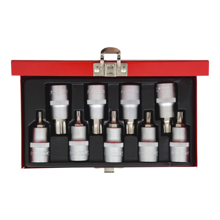 KS Tools 1/2" bit dopset TX, 9 stuks, T20-T60