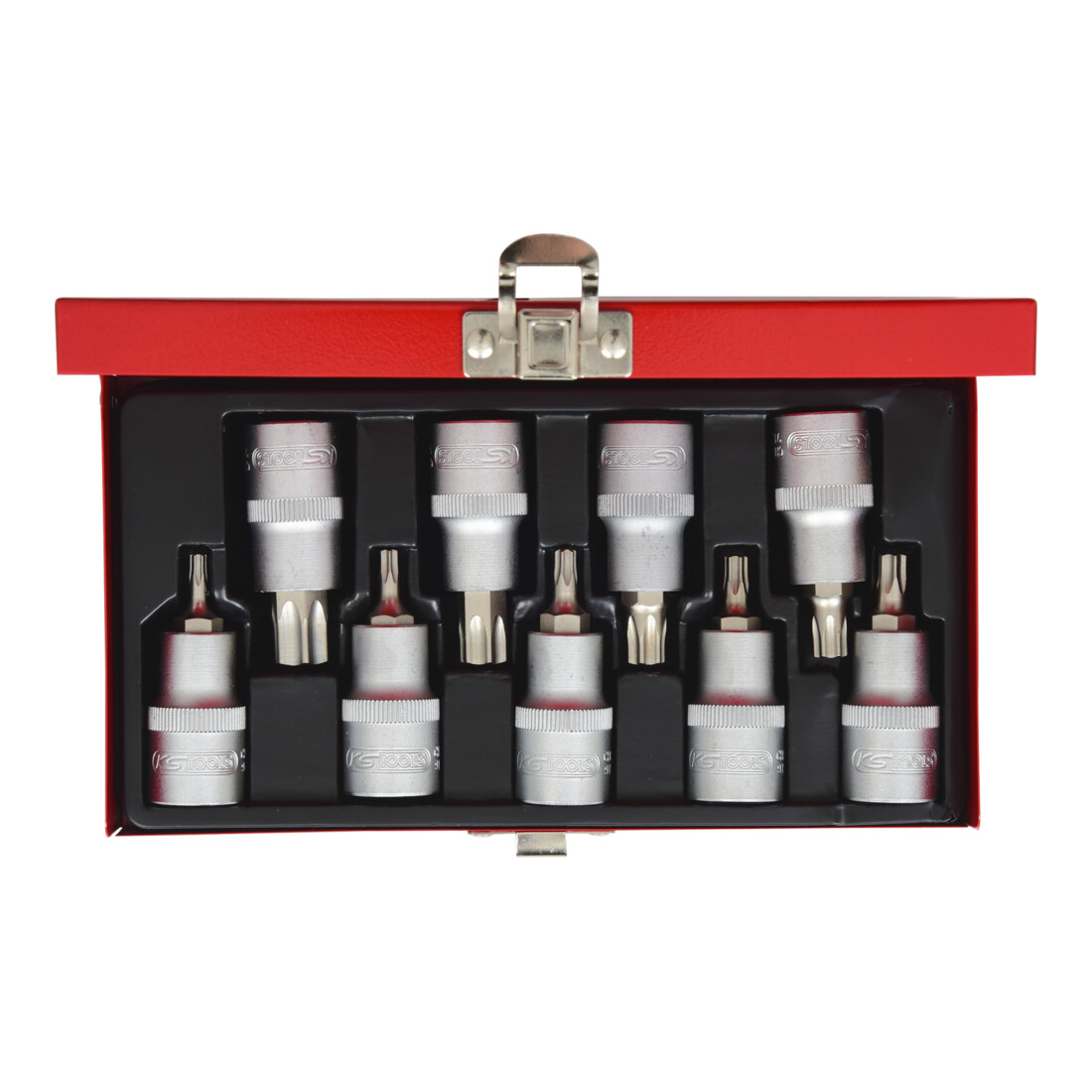 KS Tools 1/2" bit dopset TX, 9 stuks, T20-T60