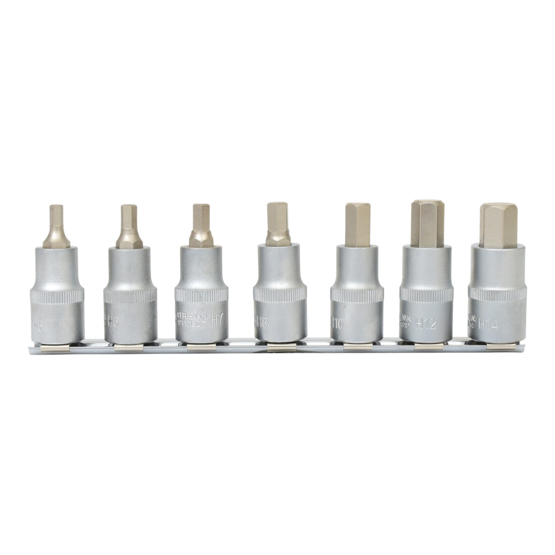 KS Tools 1/2" bit dopsleutelset inbus, kort, 7 stuks