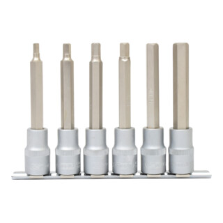 KS Tools 1/2" bit dopsleutelset inbus, lang, 6 stuks