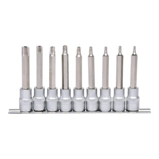 KS Tools 1/2" bit dopsleutelset, lang, 9-delig, TB20-TB60 met boring