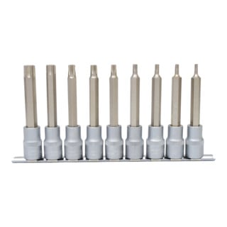 KS Tools 1/2" bit dopsleutelset TX, lang, 9-delig, T20-T60