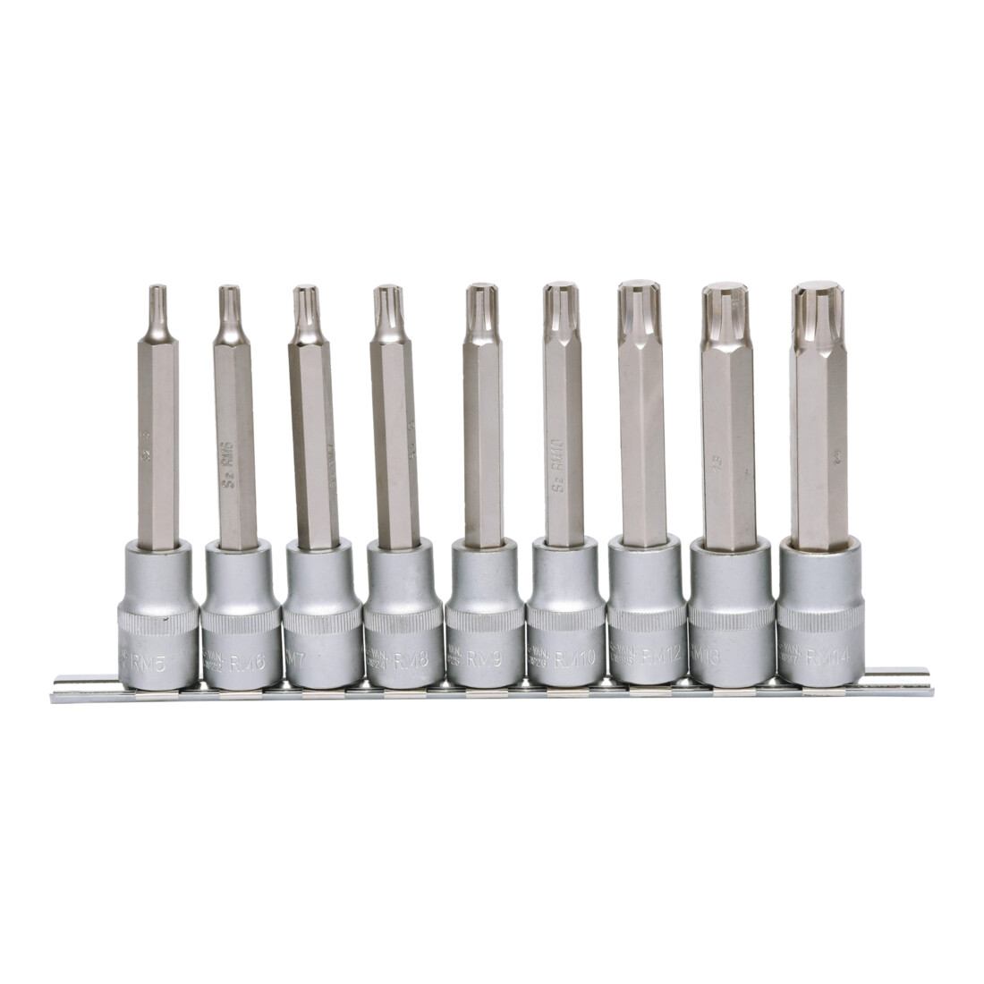 KS Tools 1/2" bit inbus RIBE set, 9 stuks, M5-M14