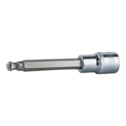 KS Tools 1/2" CHROMEplus bit bus, binnenzeskant, kogelkop, lang, 10 mm, 200 mm