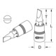 KS Tools 1/2" CHROMEplus bit dopsleutel met sleuf, 12mm