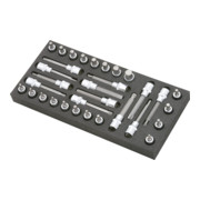 KS Tools 1/2" CHROMEplus bit dopsleutelset, 32 stuks in 1/3 systeem insteek-3