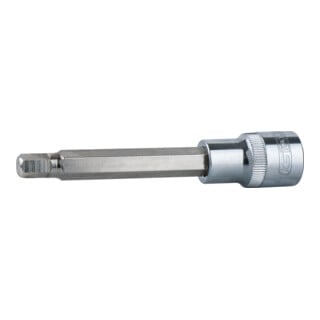 KS Tools 1/2" CHROMEplus bit socket Douille hexagonale, longue, 13mm