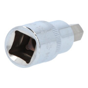 KS Tools 1/2" CHROMEplus Bit-Stecknuss Innensechskant, kurz, (mm)-5