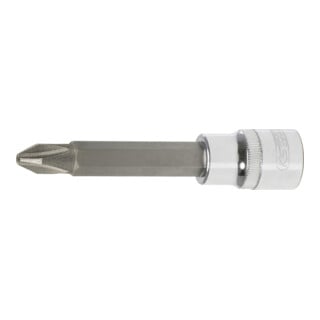 KS Tools 1/2" CHROMEplus Bit-Stecknuss, lang, PH2
