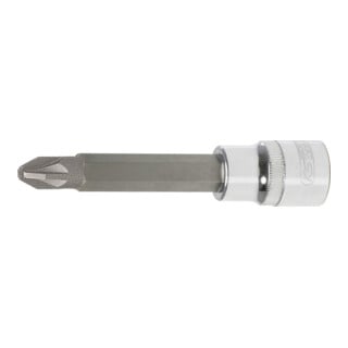 KS Tools 1/2" CHROMEplus Bit-Stecknuss, lang, PZ1
