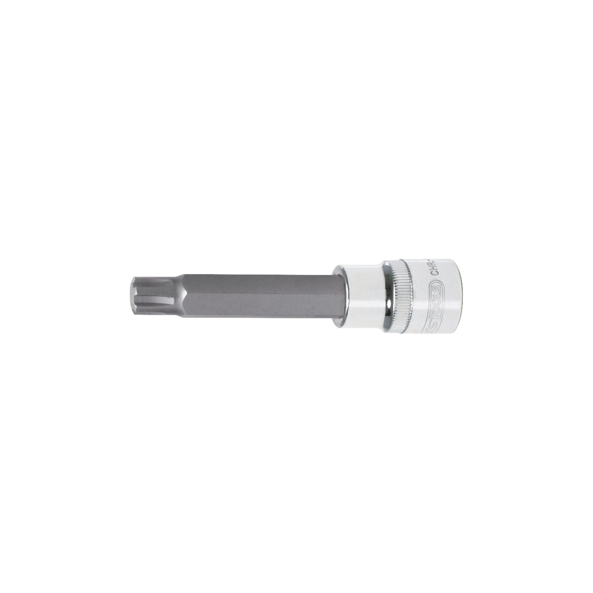 KS Tools 1/2" CHROMEplus Bit-Stecknuss RIBE,lang, M5