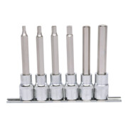 KS Tools 1/2" CHROMEplus Bit-Stecknuss-Satz Innensechskant, 6-teilig 5-12mm,lang-3
