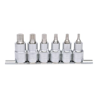 KS Tools 1/2" CHROMEplus Bit-Stecknuss-Satz XZN, 6-teilig M5-M14