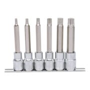 KS Tools 1/2" CHROMEplus Bit-Stecknuss-Satz XZN, lang, 6-teilig M5-M14-3