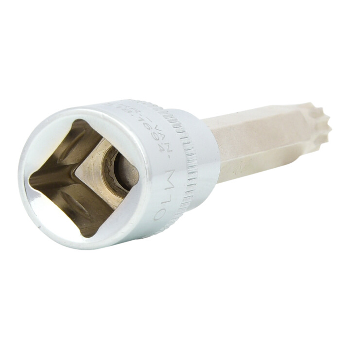 KS Tools 1/2" CHROMEplus Bit-Stecknuss XZN, lang, M10