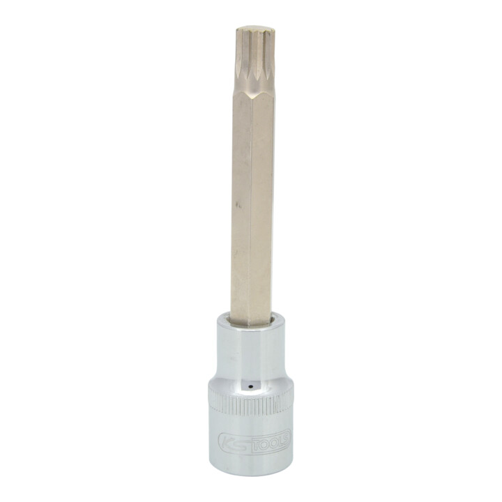 KS Tools 1/2" CHROMEplus Bit-Stecknuss XZN, lang, M10