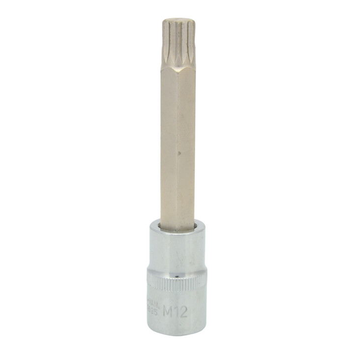 KS Tools 1/2" CHROMEplus Bit-Stecknuss XZN, lang, M12