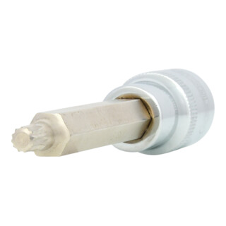 KS Tools 1/2" CHROMEplus Bit-Stecknuss XZN, lang, M6