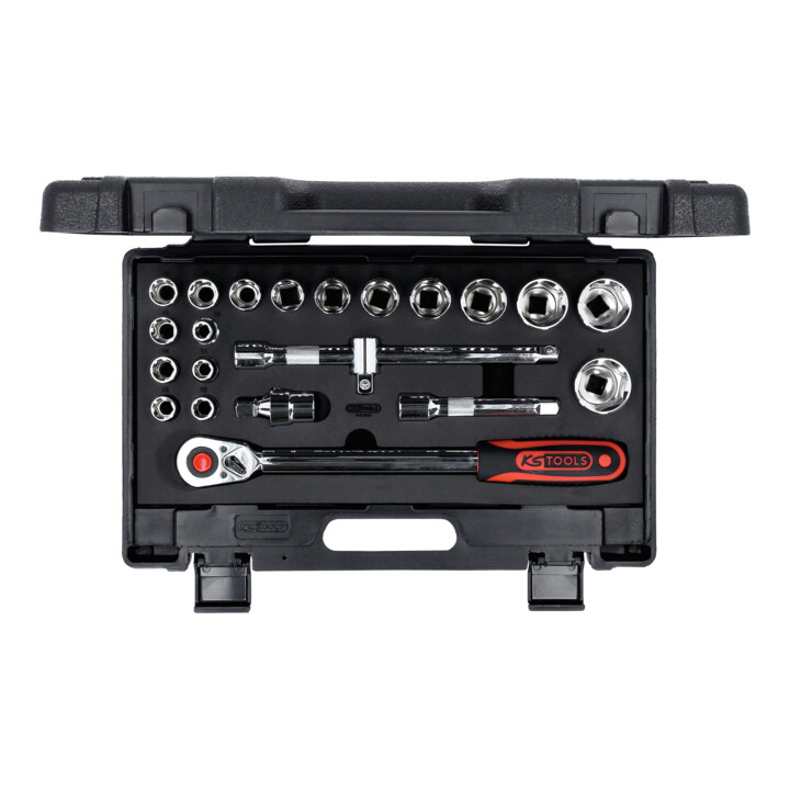 KS Tools 1/2" CHROMEplus Coffret de douilles, 22 pcs.
