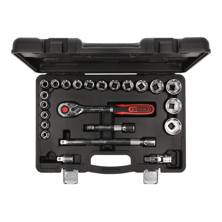KS Tools 1/2" CHROMEplus Coffret de douilles, 23 pcs.