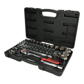 KS Tools 1/2" CHROMEplus Coffret de douilles, 35 pcs.