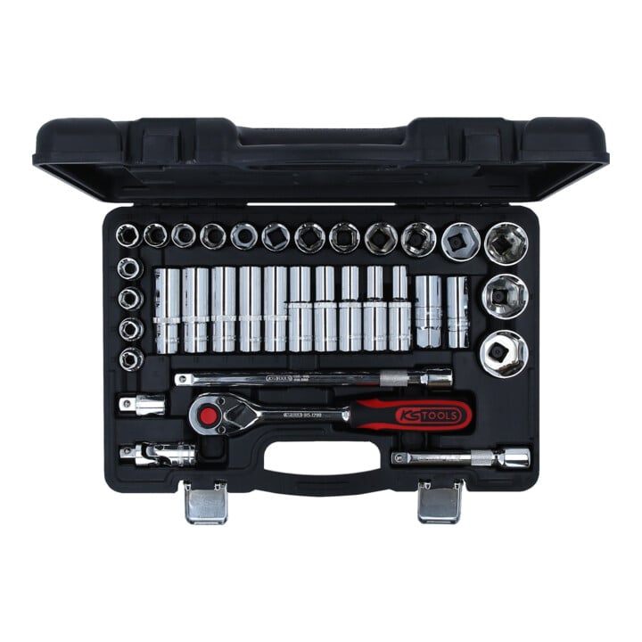 KS Tools 1/2" CHROMEplus Coffret de douilles, 35 pcs.