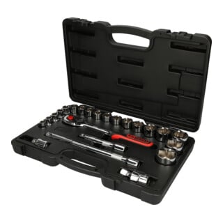 KS Tools 1/2" CHROMEplus dopsleutelset, 23-delig
