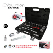 KS Tools 1/2" CHROMEplus dopsleutelset, 23-delig-2