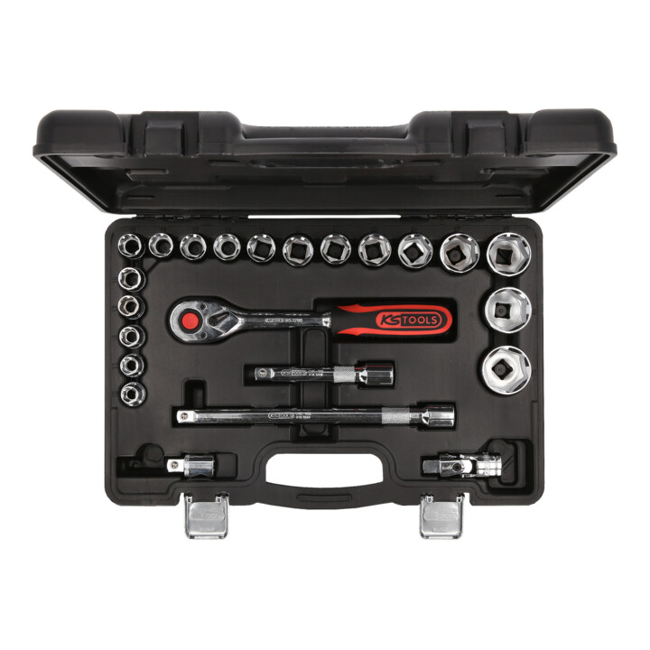 KS Tools 1/2" CHROMEplus dopsleutelset, 23-delig