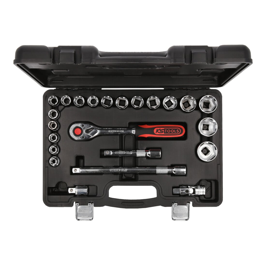 KS Tools 1/2" CHROMEplus dopsleutelset, 23-delig