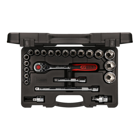 KS Tools 1/2" CHROMEplus dopsleutelset, 23-delig