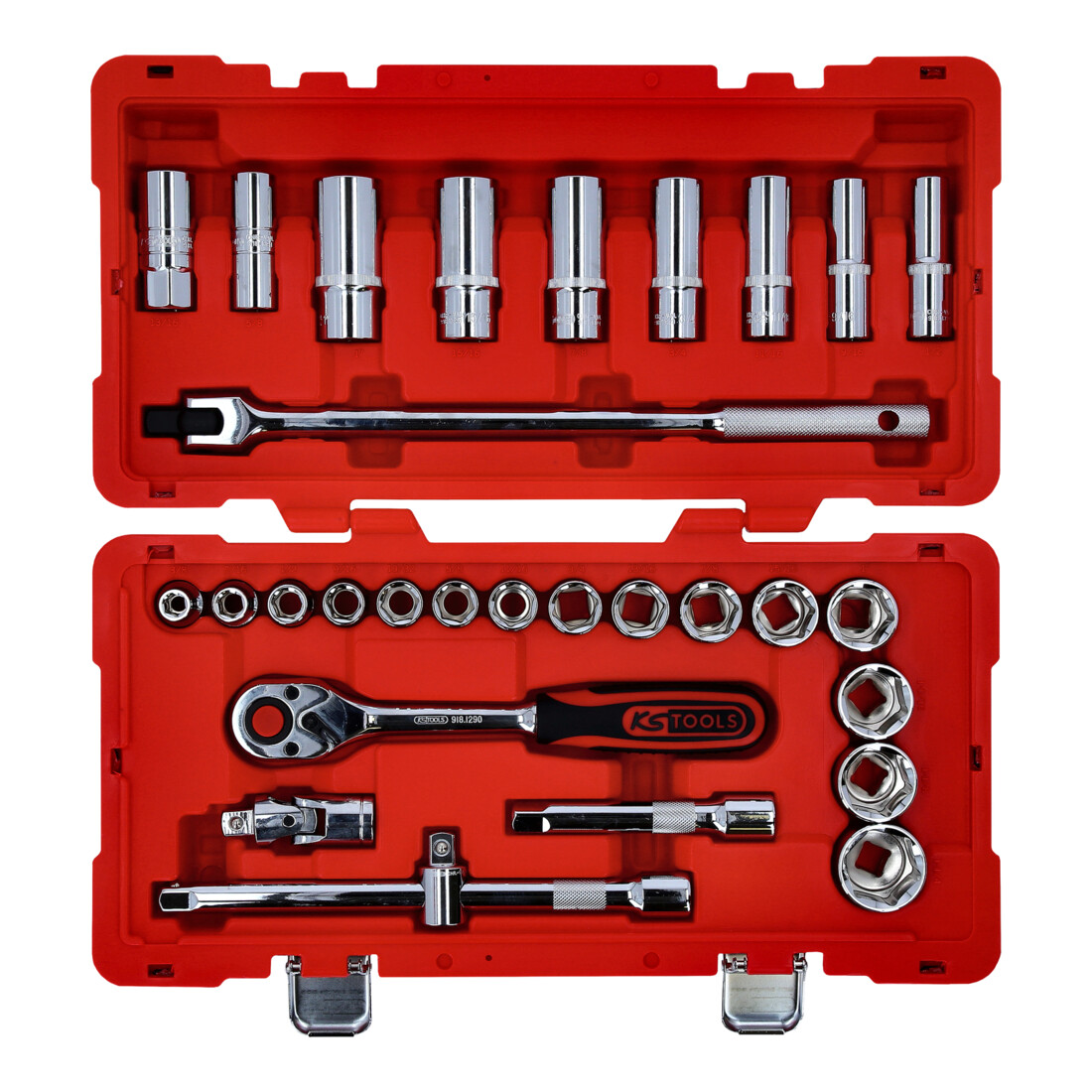 KS Tools 1/2" CHROMEplus dopsleutelset, 30-delig.