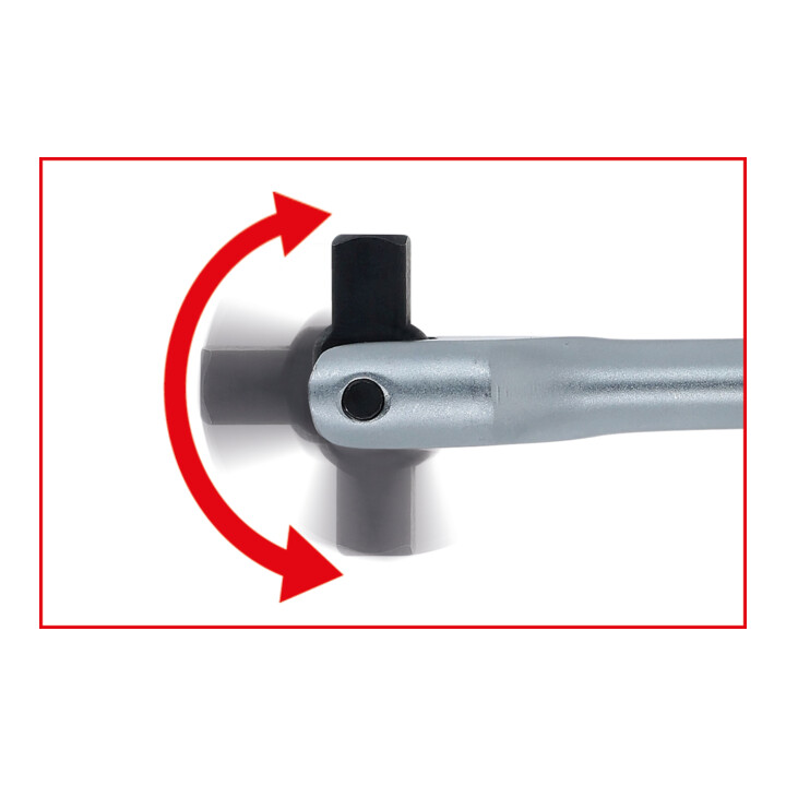 KS Tools 1/2" CHROMEplus Gelenk-Steckgriff, 360mm