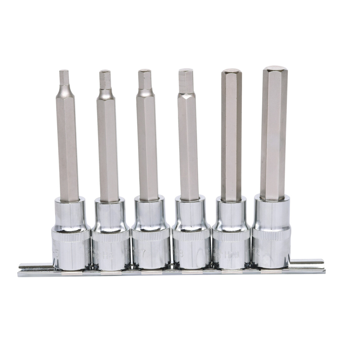 KS Tools 1/2" CHROMEplus inbusbitset, 6 stuks 5-12mm,lang