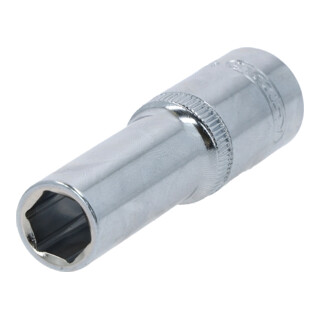 KS Tools 1/2" CHROMEplus Sechskant-Stecknuss, lang, 12mm