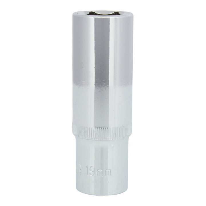 KS Tools 1/2" CHROMEplus Sechskant-Stecknuss, lang, 19mm