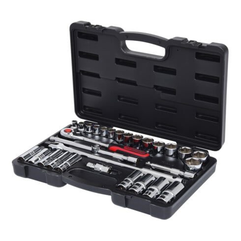 KS Tools 1/2" CHROMEplus Steckschlüssel-Satz, 30-teilig