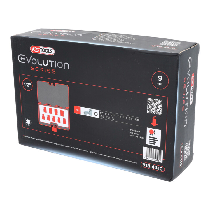 KS Tools 1/2" CHROMEplus TX-E dopsleutelset, 9-delig