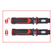 Clé dynamométrique à cliquet de précision KS Tools ERGOTORQUE 1/2"-5