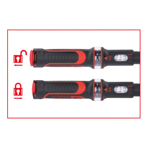 Clé dynamométrique à cliquet de précision KS Tools ERGOTORQUE 1/2"