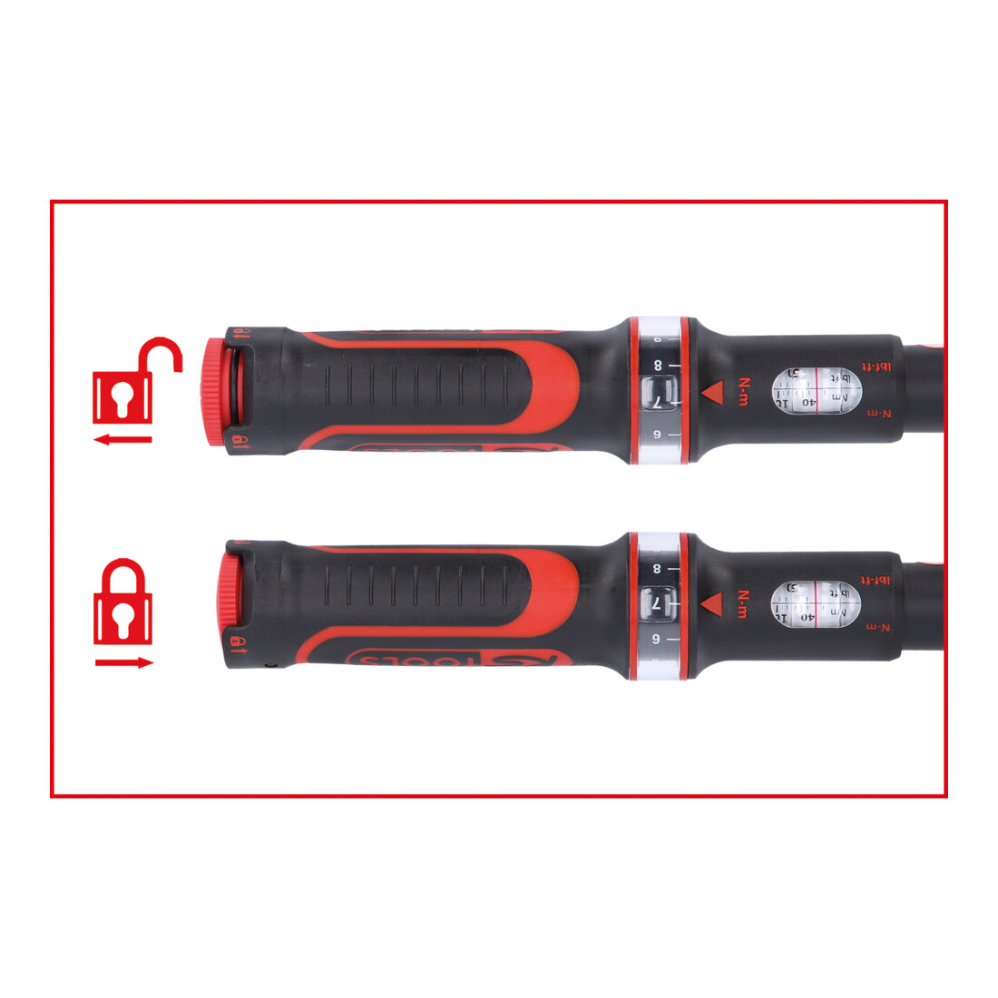 Clé dynamométrique à cliquet de précision KS Tools ERGOTORQUE 1/2"