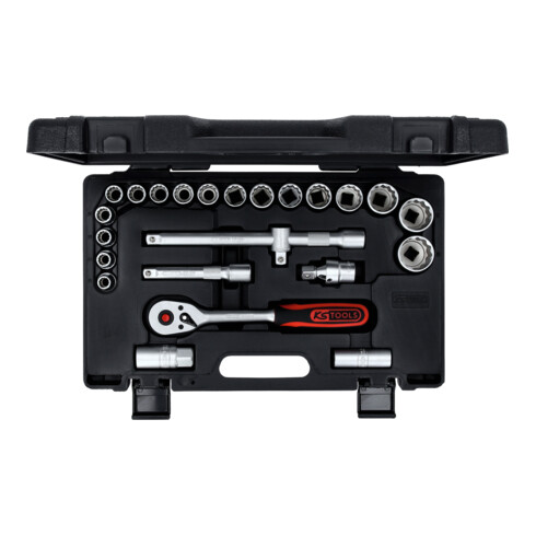 KS Tools 1/2" Coffret de douilles, 12pans 24 pcs.