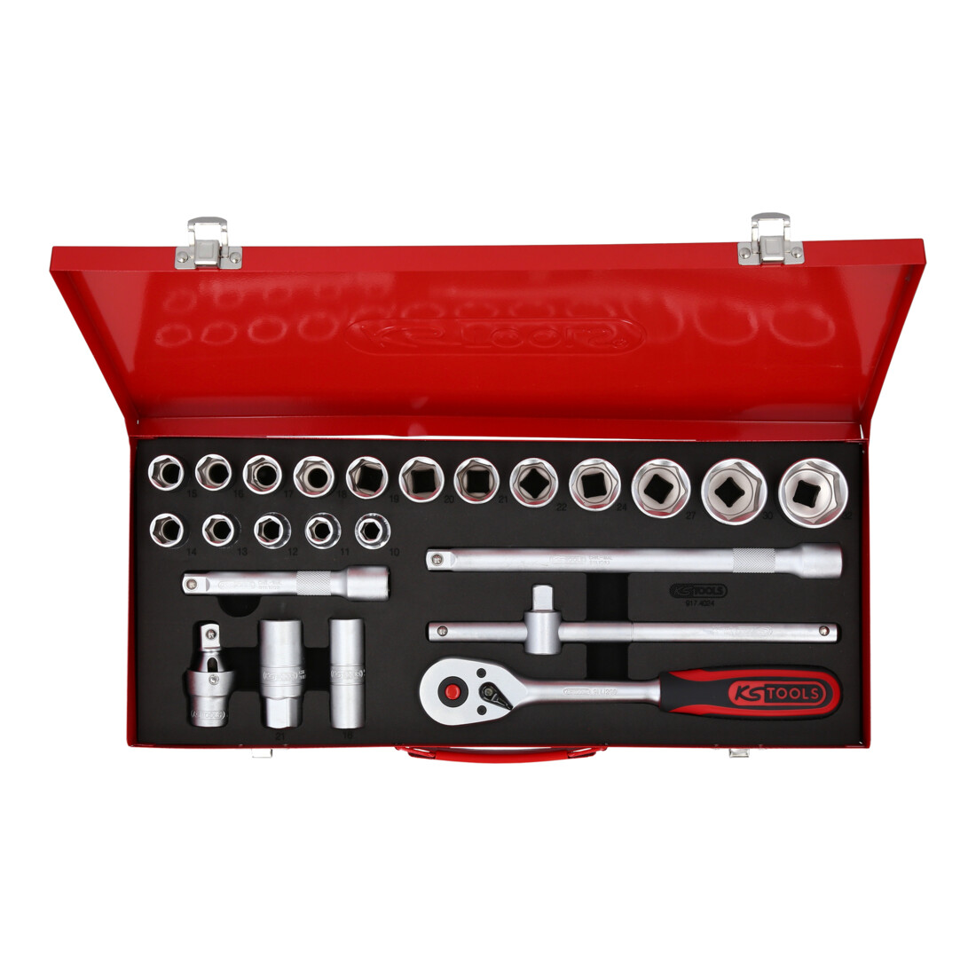 KS Tools 1/2" Coffret de douilles, 24 pcs. 6 pans