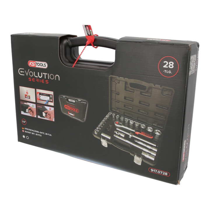 KS Tools 1/2" Coffret de douilles, 28 pcs